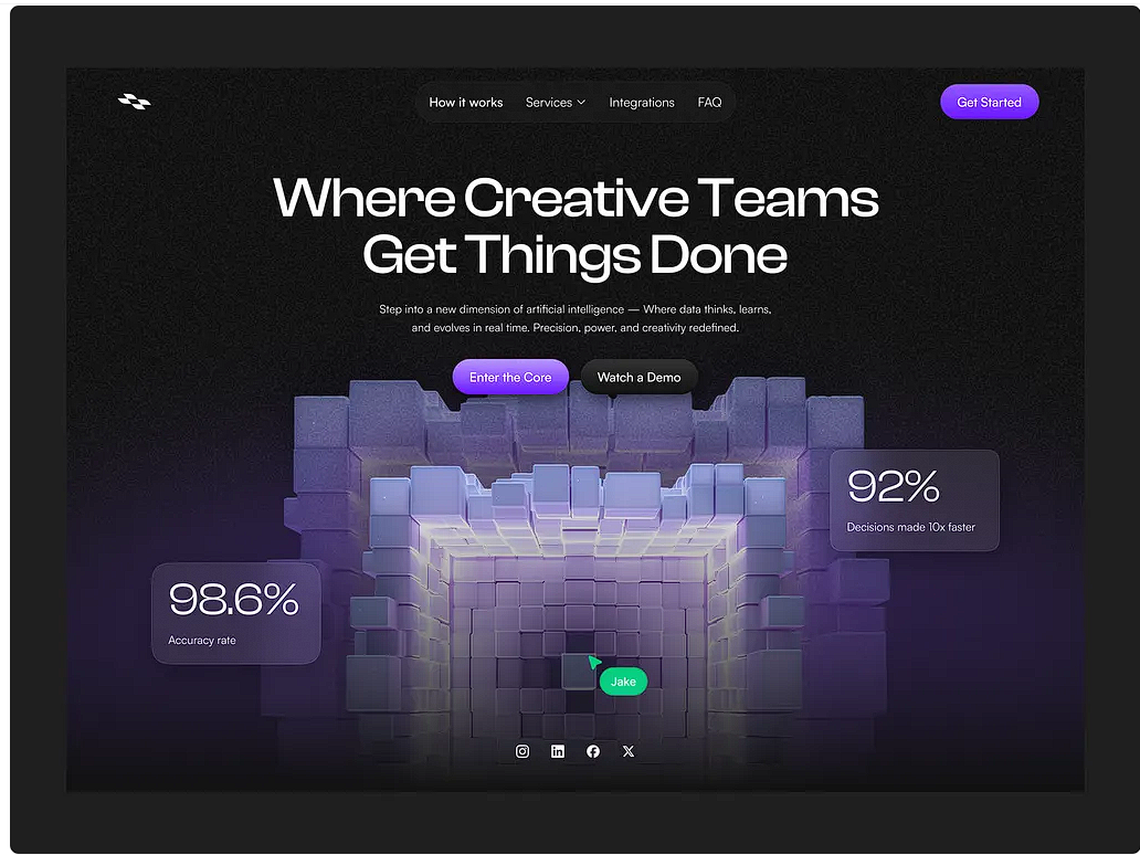 Vybex AI generated landing page preview 3